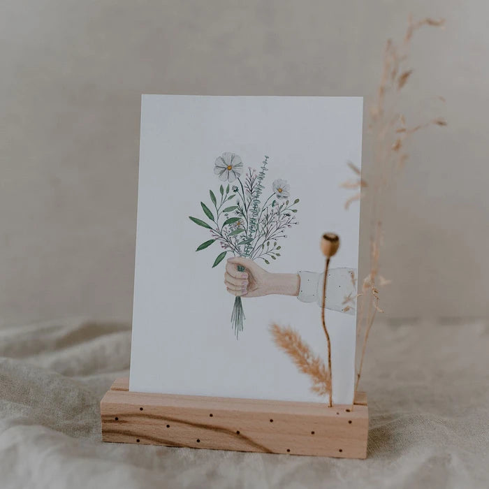 Wenskaart bloemen