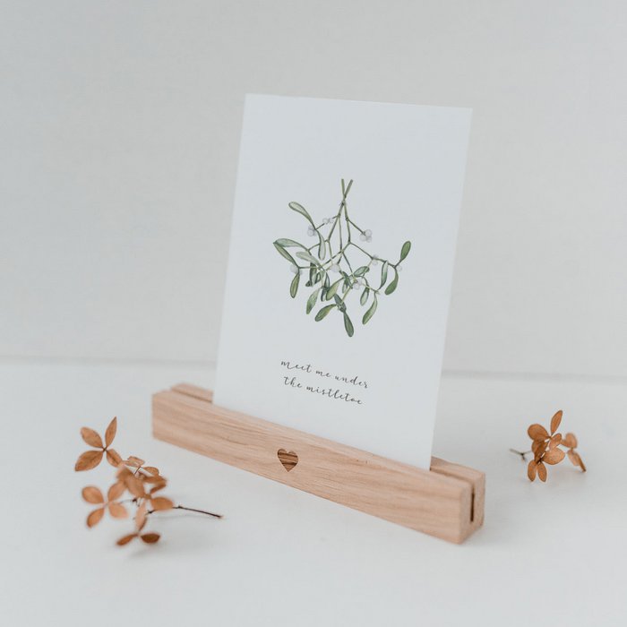 Wenskaart Mistletoe