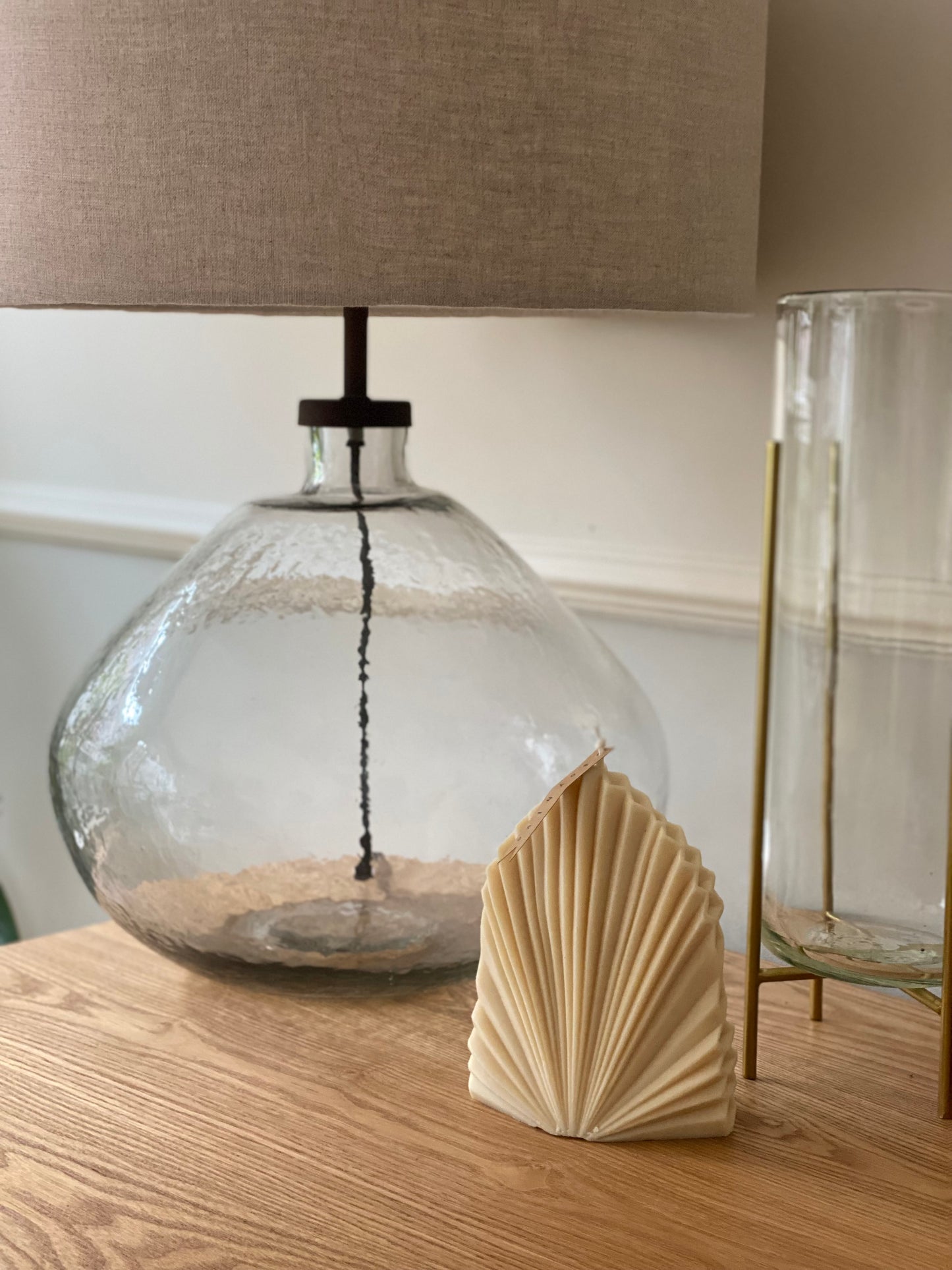 Shell candle NUDE
