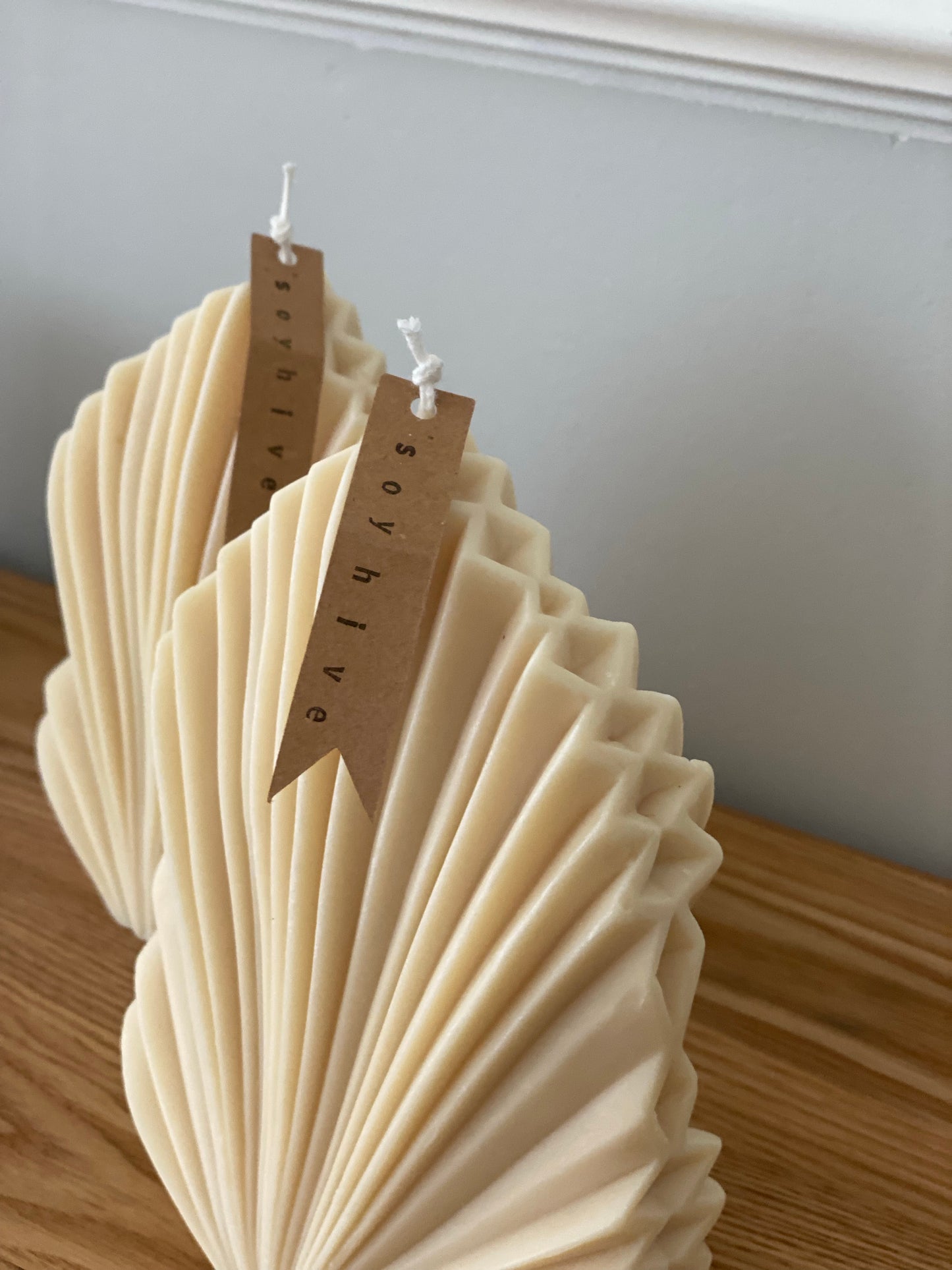Shell candle NUDE
