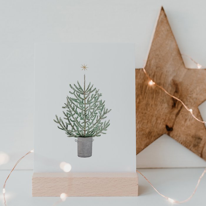 Wenskaart Kerstboom